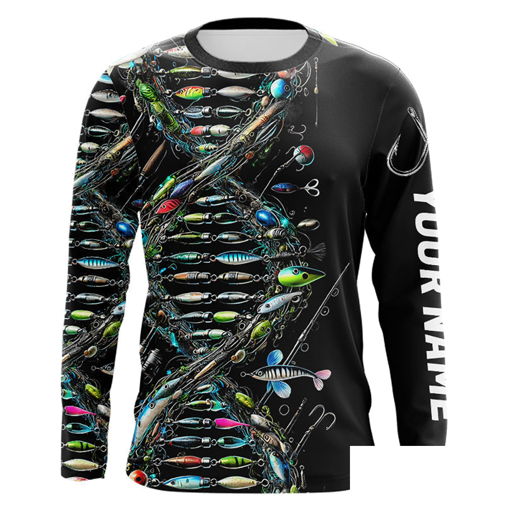 Fishing DNA Custom Long Sleeve UV Protection Performance Fishing Shirts IPHW8360
