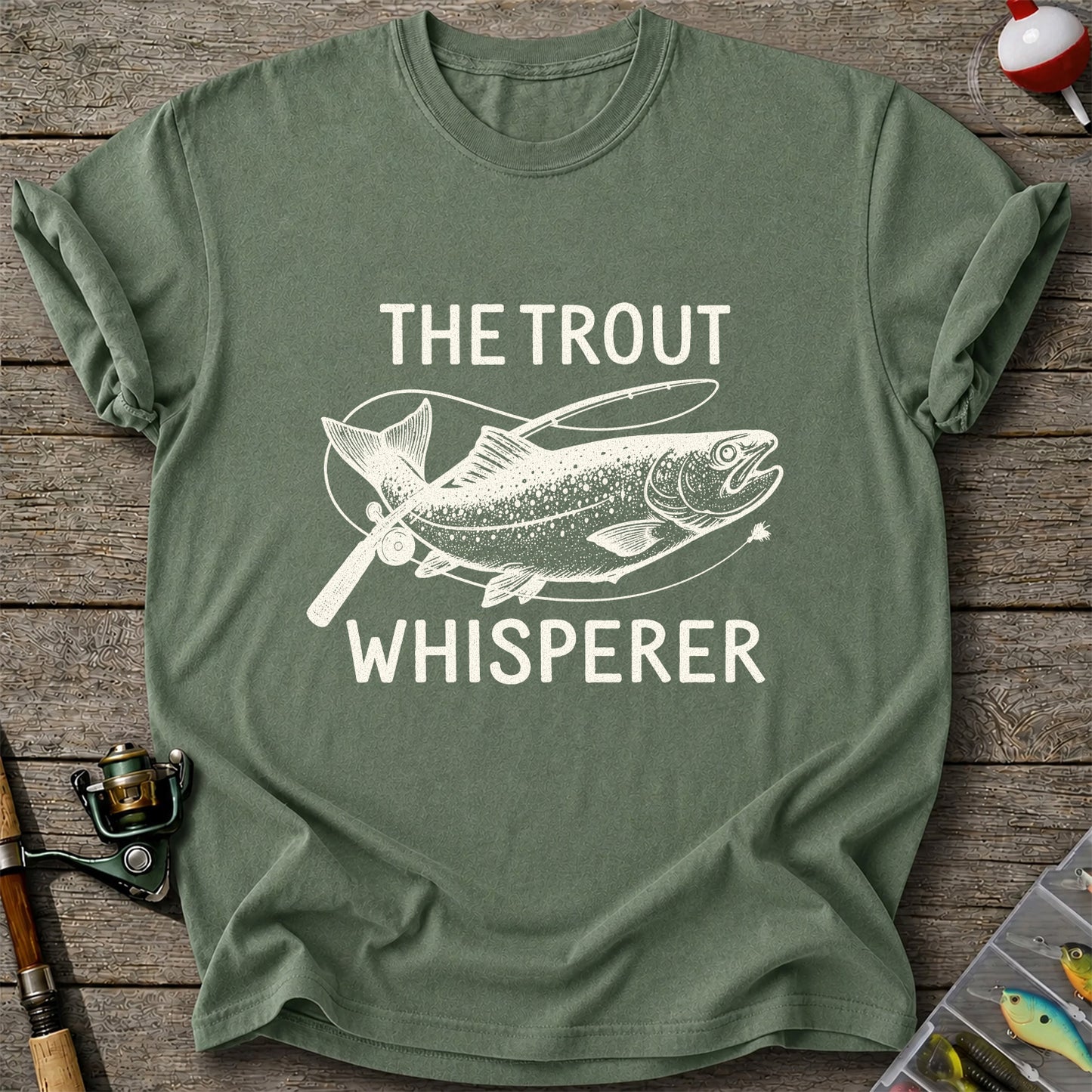 The Trout Whisperer Vintage Trout Fishing T-Shirt