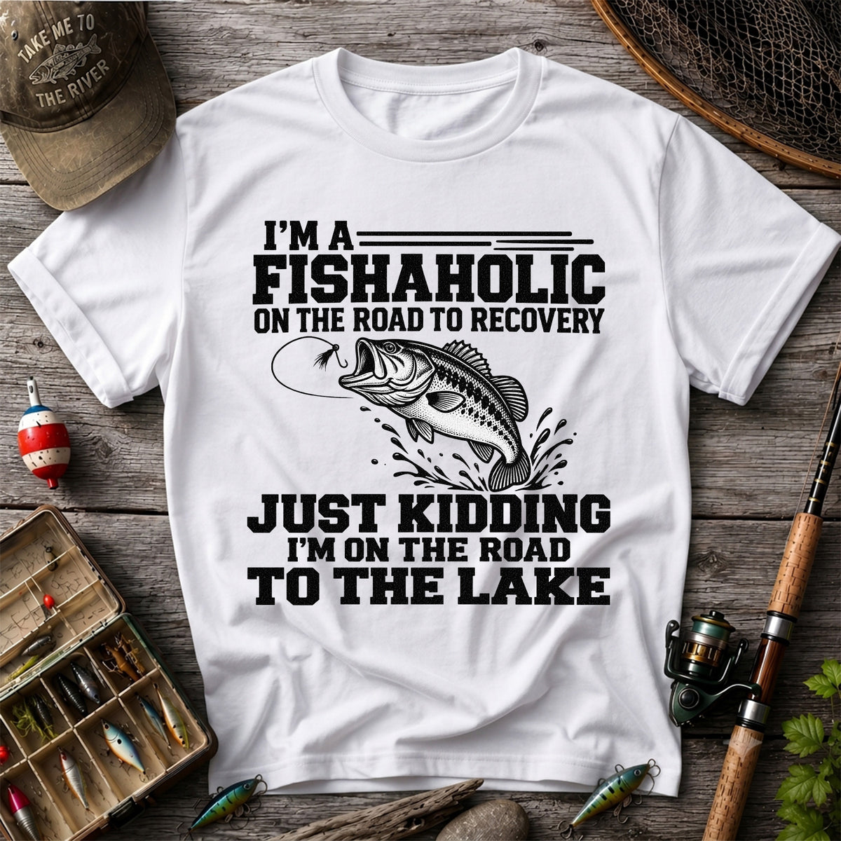 Largemouth Bass Fishing Humor Graphic T-Shirt