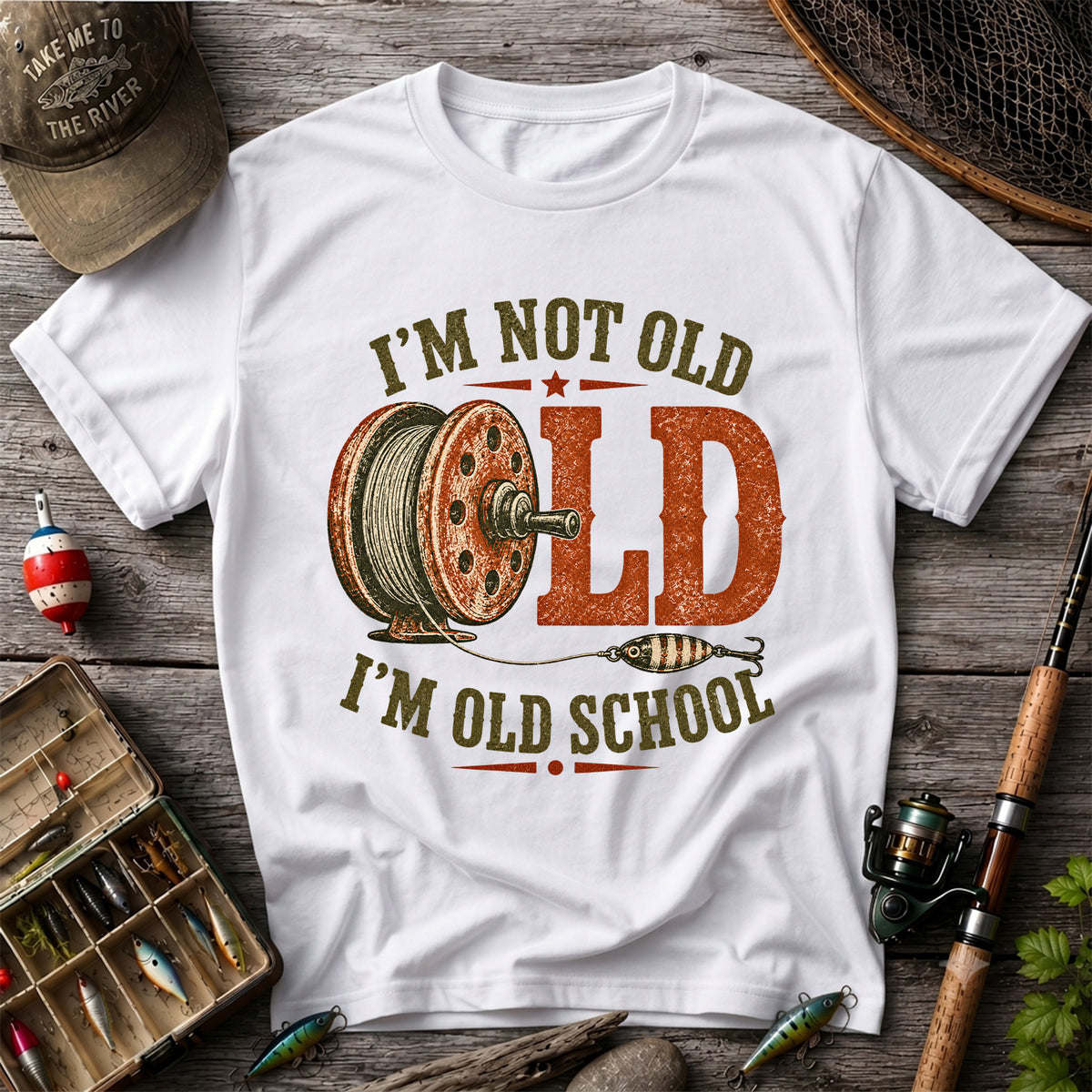 I’m Not Old I’m Old School Fishing Graphic T-Shirt