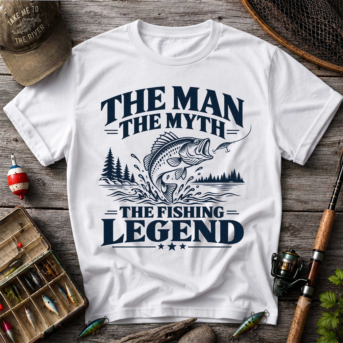 The Man The Myth The Fishing Legend T-Shirt