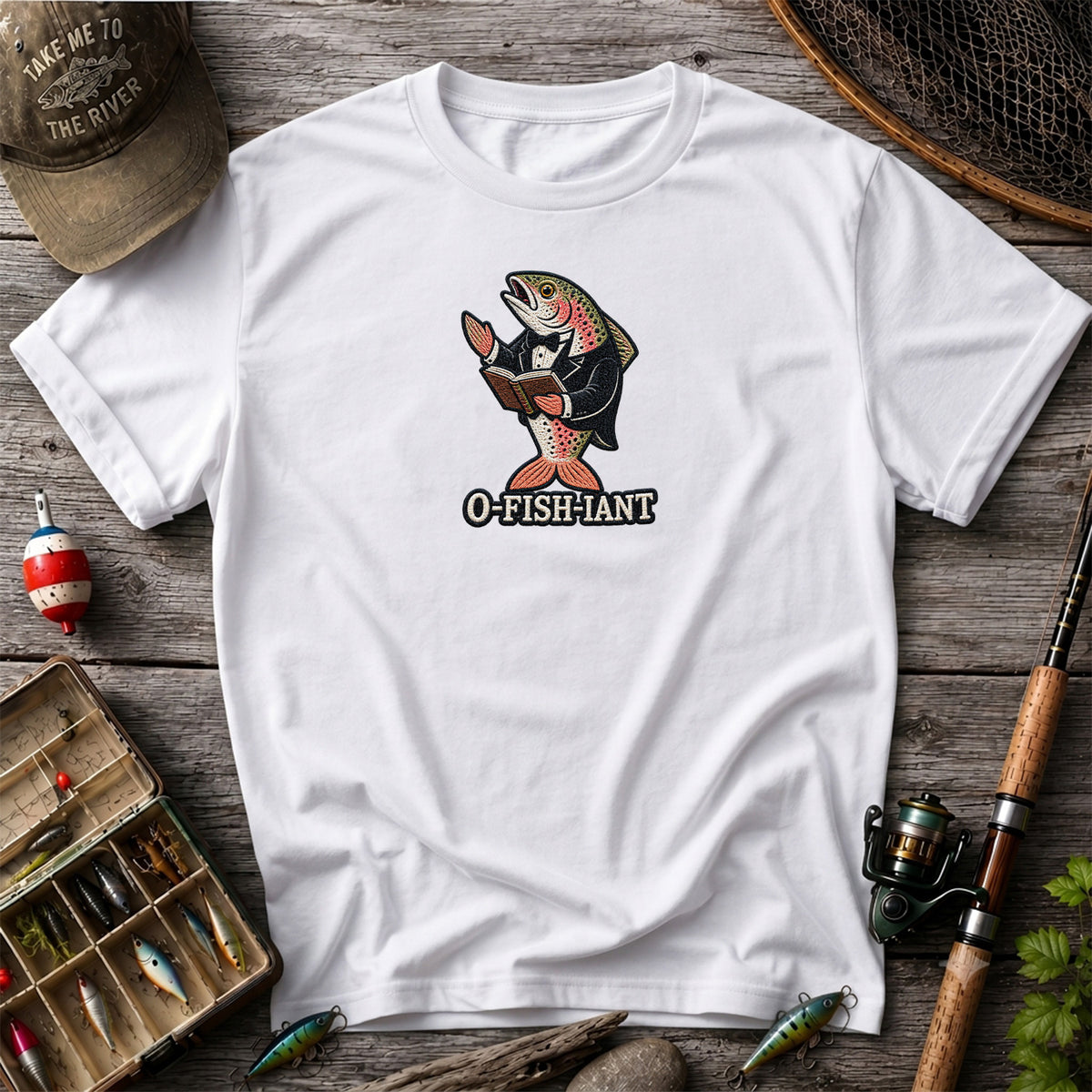 O-Fish-iant Funny Rainbow Trout Wedding Officiant T-Shirt