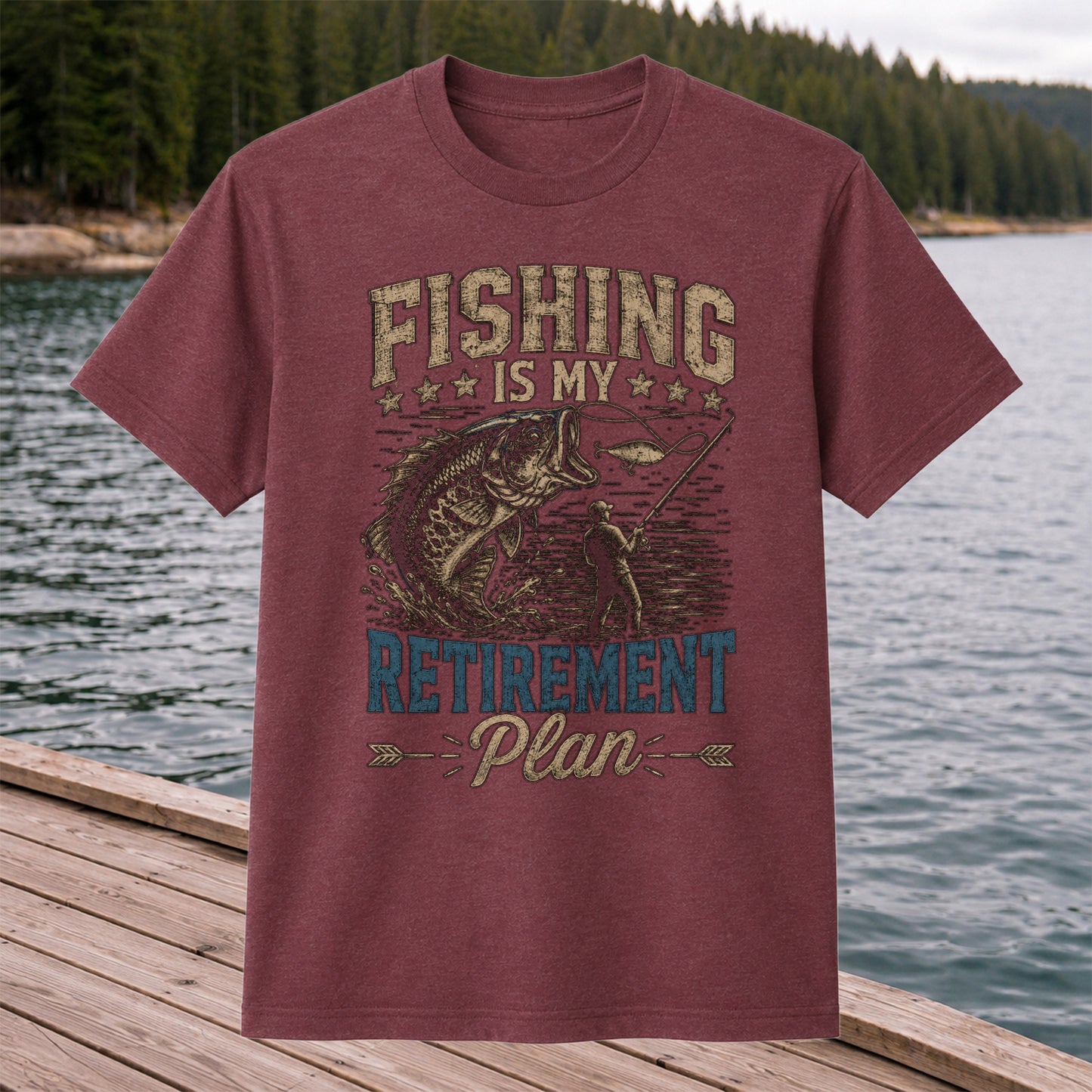 Fishing Is My Retirement Plan Shirt