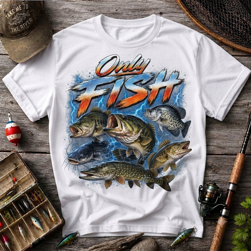 Only Fish Vintage Fishing Shirt