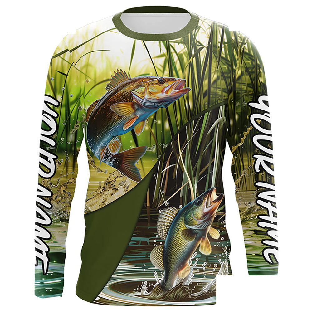 Walleye Fishing Custom 3D All Over  Printed Shirts, Walleye Tournament Fishing Shirts Gift Ideas IPHW6650