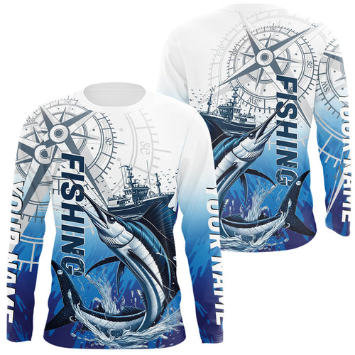 Custom Sailfish Fishing Saltwater Long Sleeve Performance Shirts IPHW9155