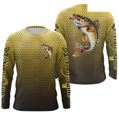 Personalized Walleye Fishing Jerseys, Walleye Tournament Fishing Shirts IPHW5718