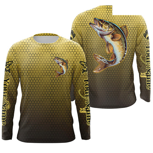 Personalized Walleye Fishing Jerseys, Walleye Tournament Fishing Shirts IPHW5718