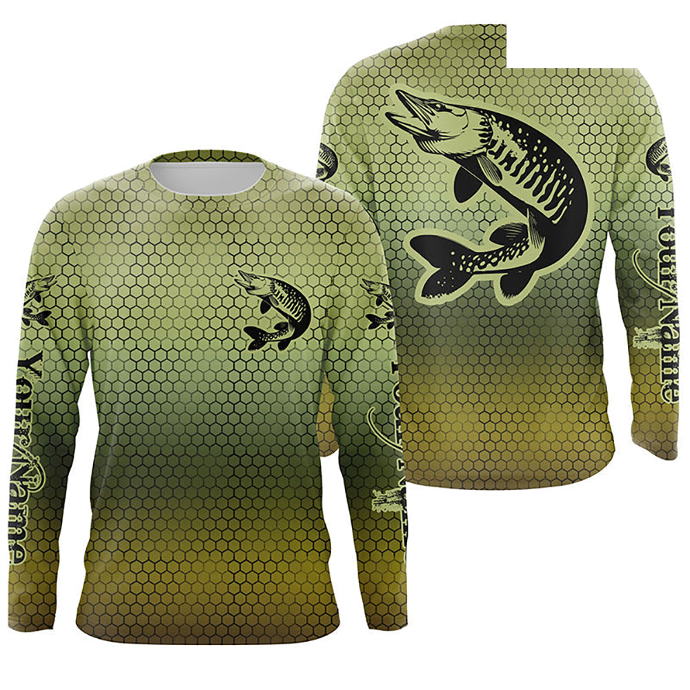 Musky Fishing Custom Long Sleeve Tournament Shirts, Muskie Fishing Jerseys For Men And Women IPHW6412