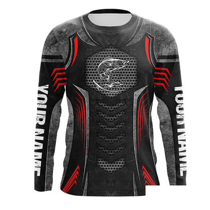 Custom Walleye Fishing Jerseys, Personalized Walleye Fishing tattoo mental fishing Long sleeve shirts NQS4935