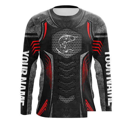 Custom Walleye Fishing Jerseys, Personalized Walleye Fishing tattoo mental fishing Long sleeve shirts NQS4935