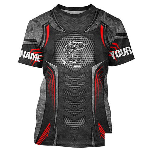 Custom Walleye Fishing Jerseys, Personalized Walleye Fishing tattoo mental fishing shirts | T-shirt NQS4935