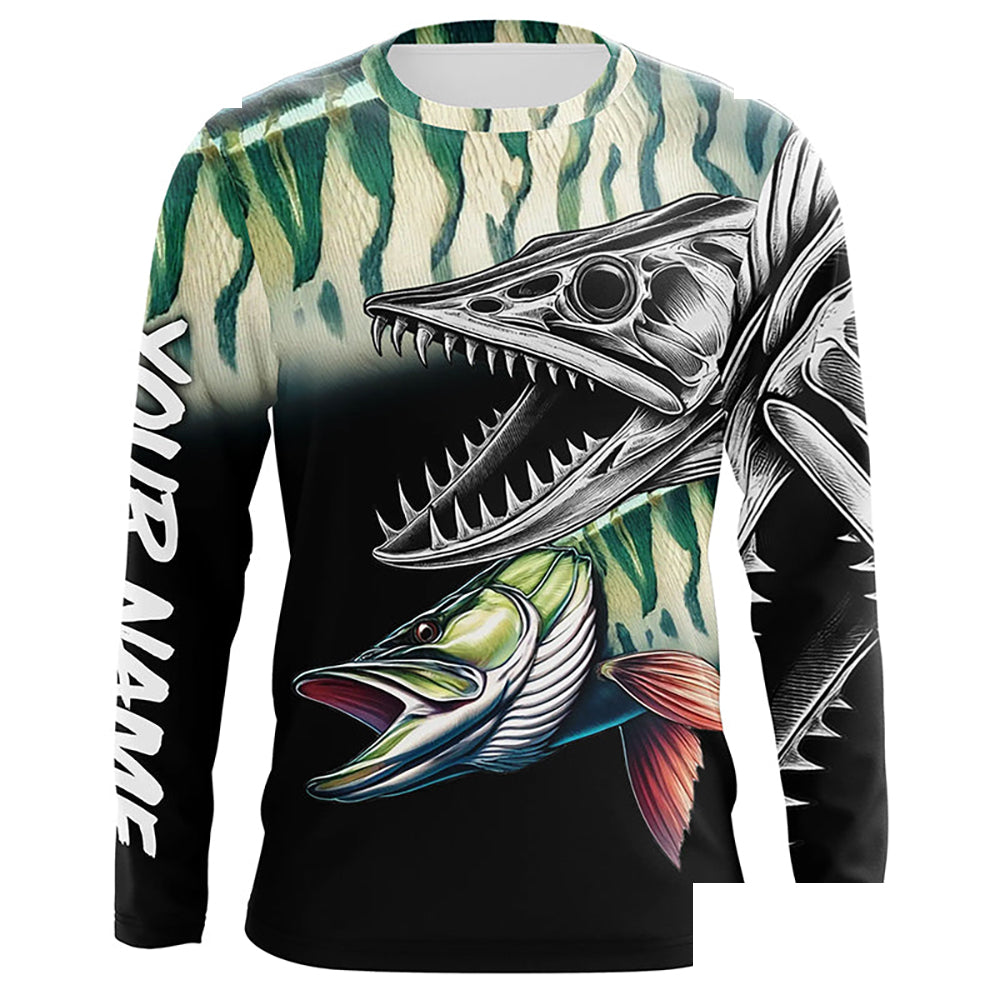 Musky Reaper Customize Name 3D All Over Printed Shirts Personalized Fishing Gift For Men NQS371