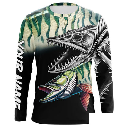 Musky Reaper Customize Name 3D All Over Printed Shirts Personalized Fishing Gift For Men NQS371