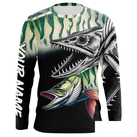 Musky Reaper Customize Name 3D All Over Printed Shirts Personalized Fishing Gift For Men NQS371