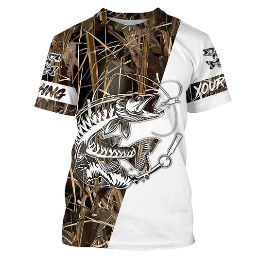 Musky ( Muskie) Fishing tattoo camo personalized Fishing T-Shirts, Musky Fishing Jerseys NPQ259