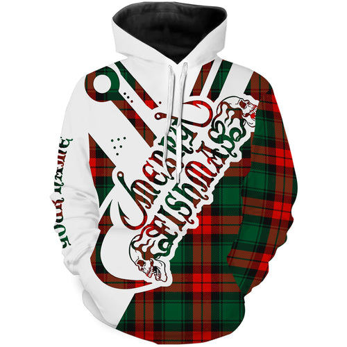 Merry Fishmas Funny Christmas Fishing ugly christmas shirt ideas Custom fishing hoodie NPQ388