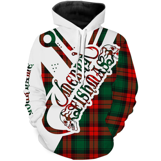 Merry Fishmas Funny Christmas Fishing ugly christmas shirt ideas Custom fishing hoodie NPQ388