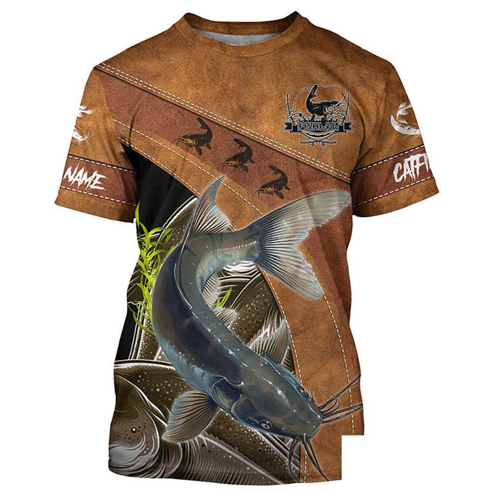 Catfish fishing Customize fishing T-shirt, personlized gift for fisherman NPQ392
