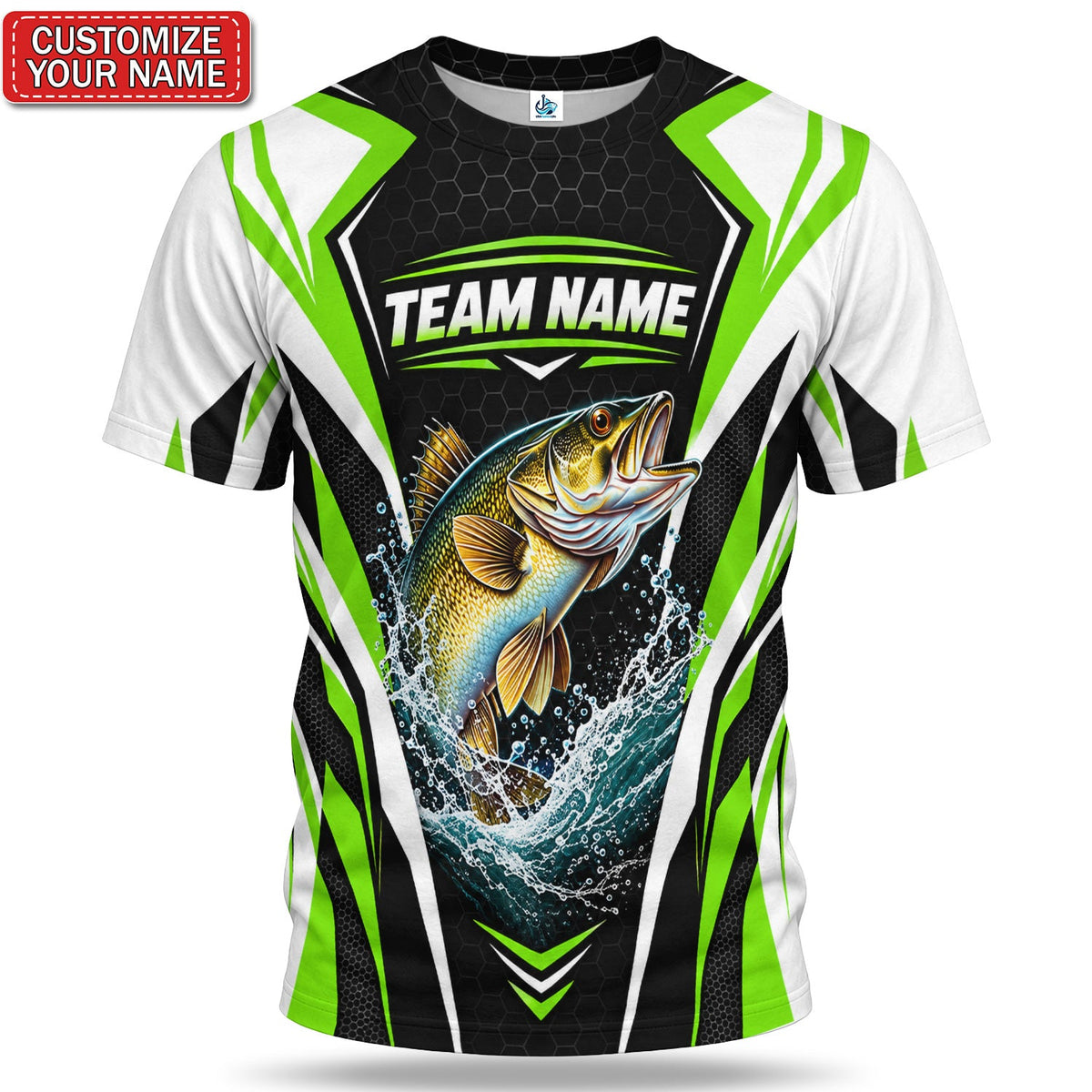 Personalized Fish Team Fishing Graphic T-Shirt