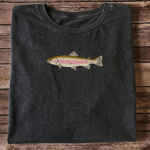 Rainbow Trout Freshwater Fishing Graphic T-Shirt