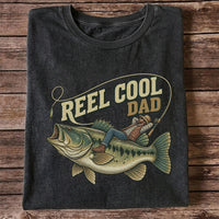 Reel Cool Dad Bass Fishing Father's Day T-Shirt
