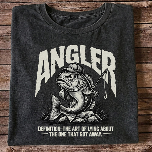 Angler Bass Fishing The One That Got Away Graphic T-Shirt