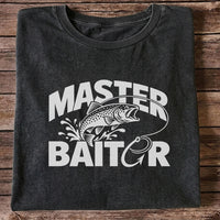Master Baiter Funny Trout and Fishing Hook T-Shirt