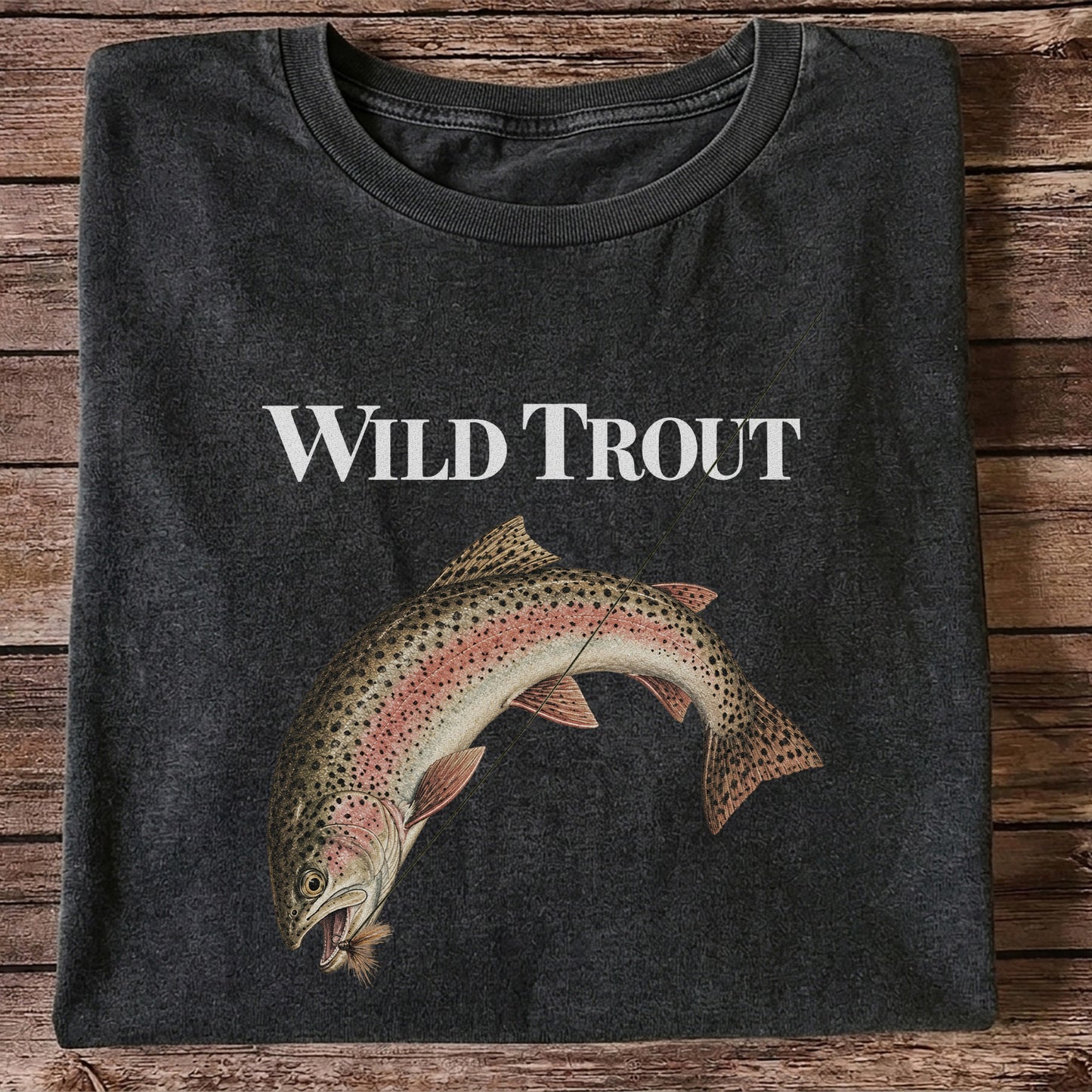Wild Trout Rainbow Trout Fishing Graphic T-Shirt
