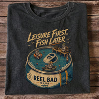 Raccoon Fishing Can Leisure Graphic T-Shirt