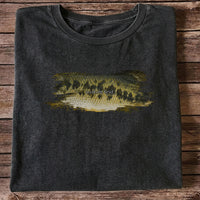 Custom Text Bass Fishing Graphic T-Shirt