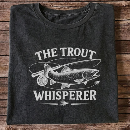 The Trout Whisperer Fly Fishing Graphic T-Shirt