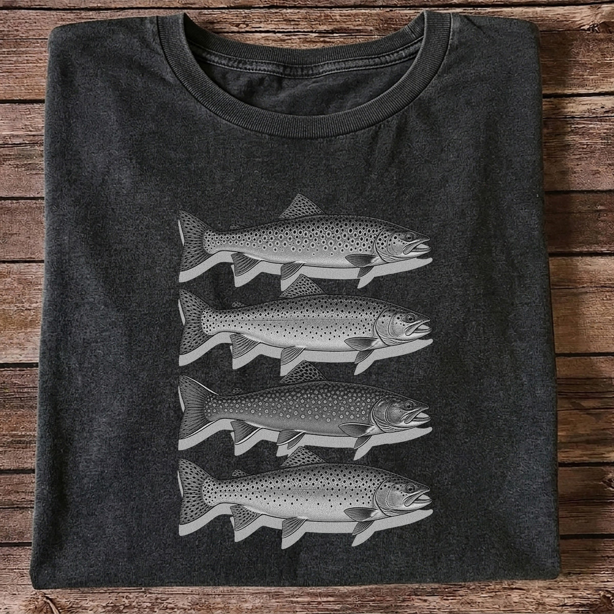 Vintage Trout Collection Freshwater Fishing Graphic T-Shirt