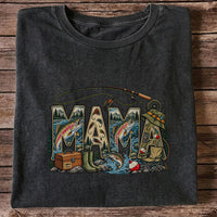 Mama Rainbow Trout Fly Fishing Vintage Graphic T-Shirt