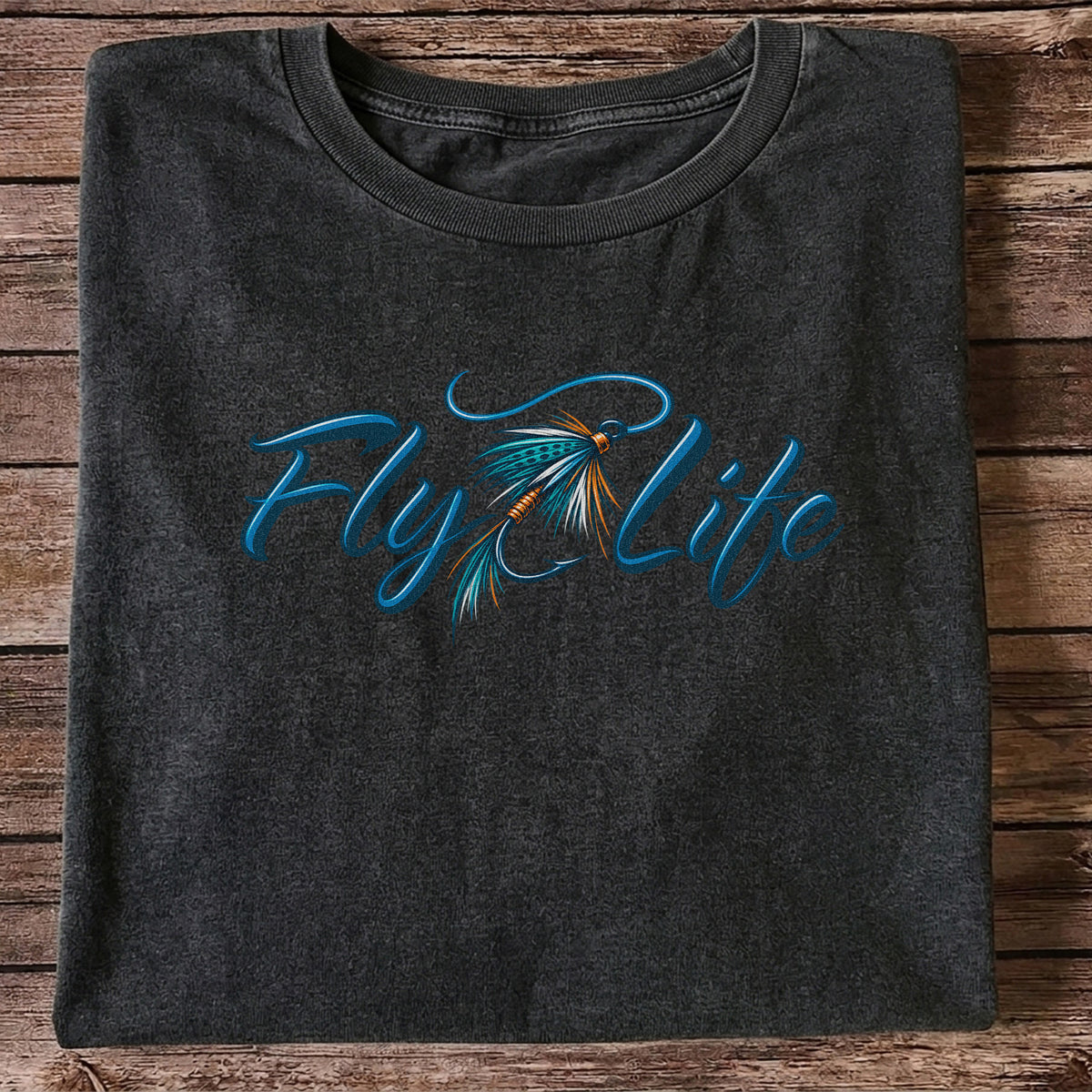 Fly Life Fishing Lure Graphic T-Shirt