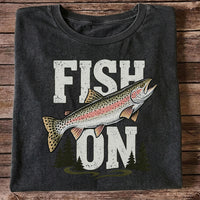 Fish On Rainbow Trout Fishing Graphic T-Shirt