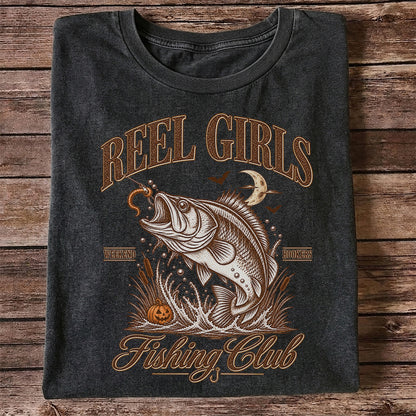 Reel Girls Weekend Hookers Halloween Bass Fishing T-Shirt