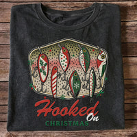 Christmas Fishing Lures Graphic T-Shirt