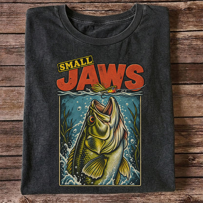 Small Jaws Bass Fishing Graphic T-Shirt