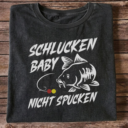 Schlucken Baby Nicht Spucken Funny Bass Fishing T-Shirt