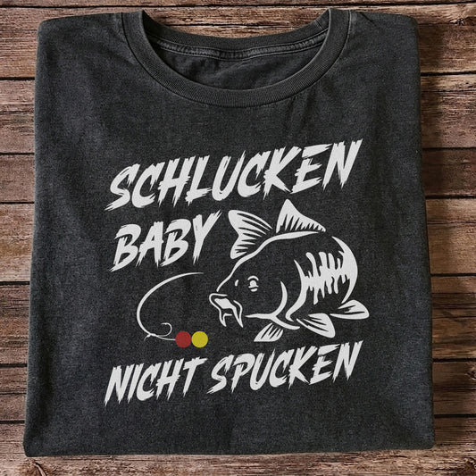 Schlucken Baby Nicht Spucken Funny Bass Fishing T-Shirt