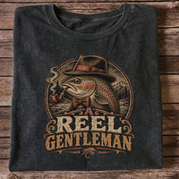 A Reel Gentleman Trout Fishing Vintage Graphic T-Shirt