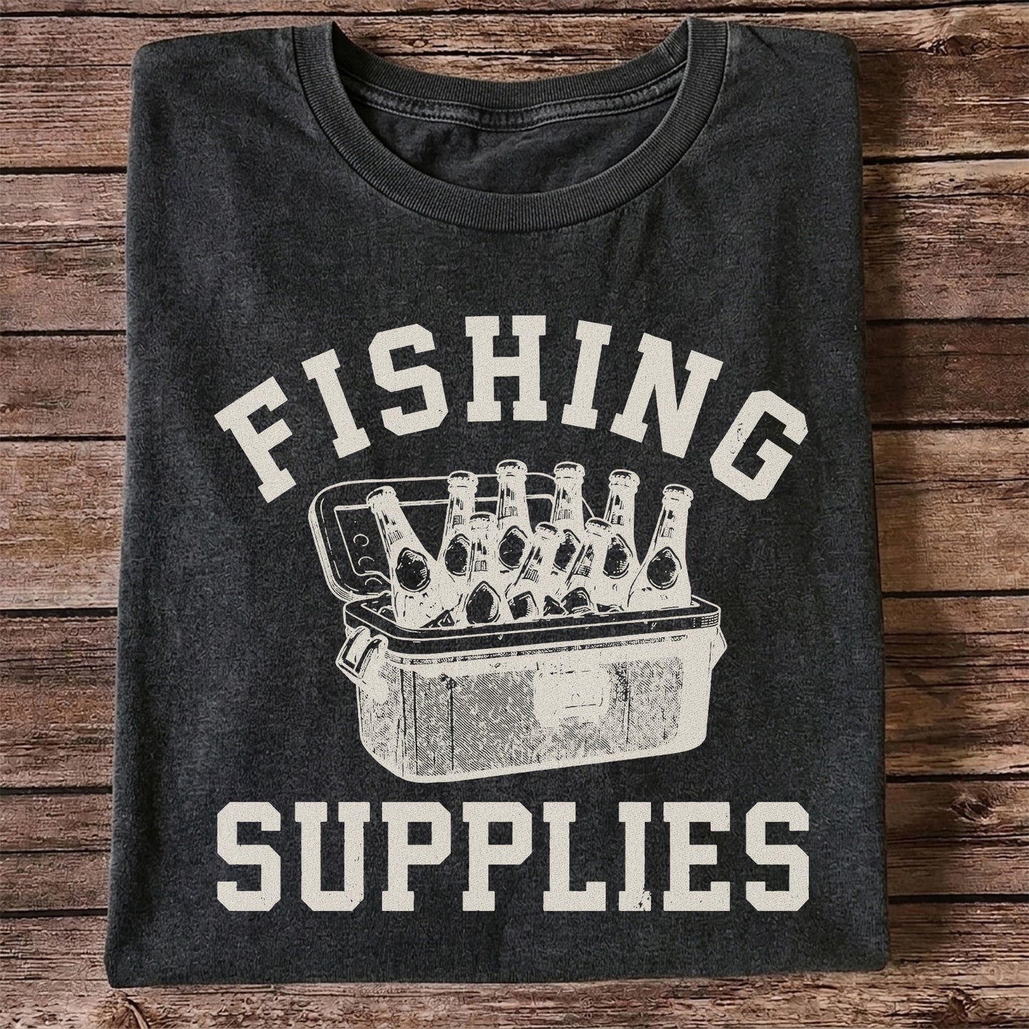 Fishing Supplies T-Shirt Funny Fishing Gift for Fisherman