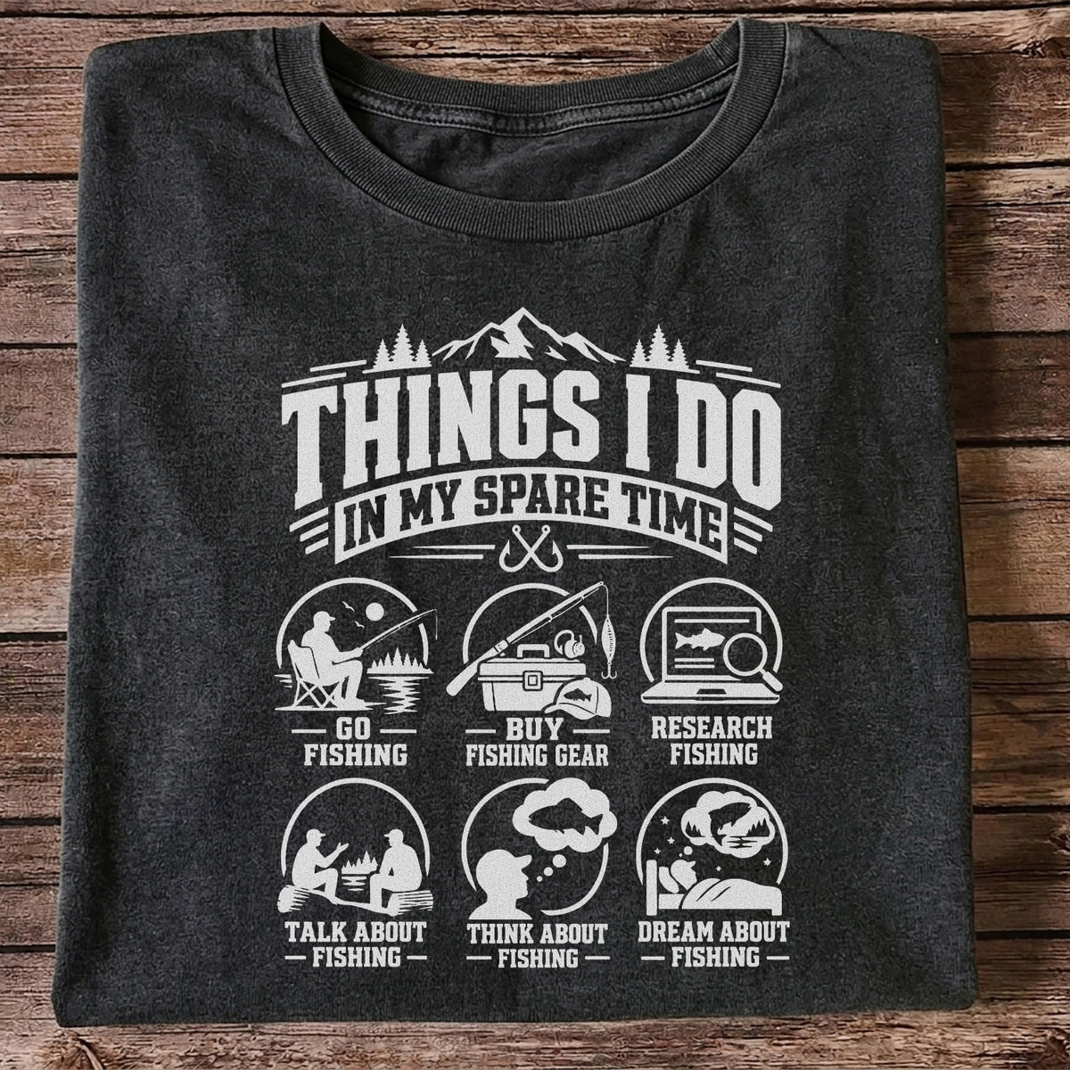 Things I Do in My Spare Time Funny Fishing T-Shirt