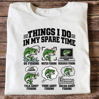 Things I Do in My Spare Time Funny Bass Fishing T-Shirt
