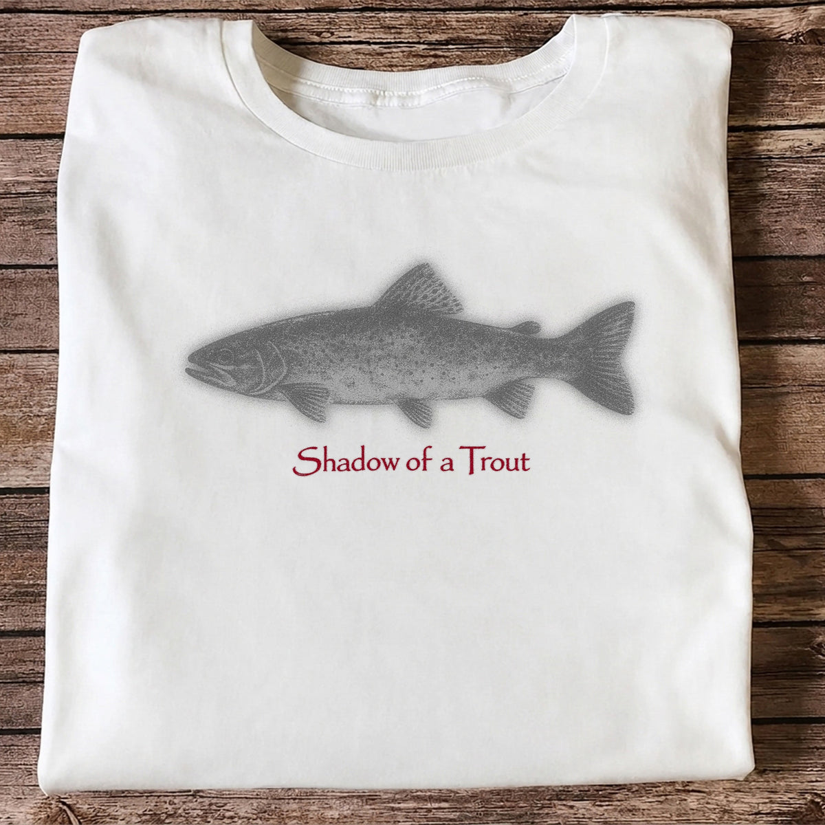 Shadow of a Trout Minimalist Trout Fishing Graphic T-Shirt
