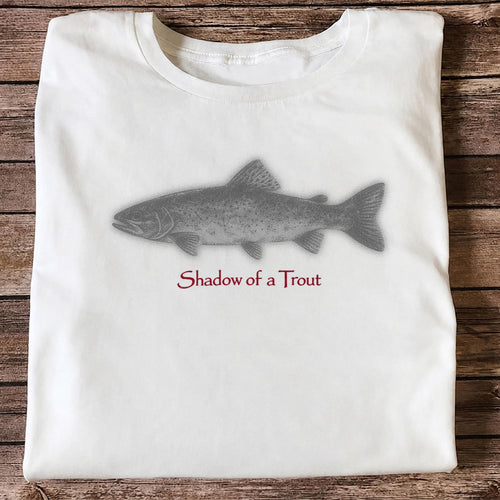 Shadow of a Trout Minimalist Trout Fishing Graphic T-Shirt