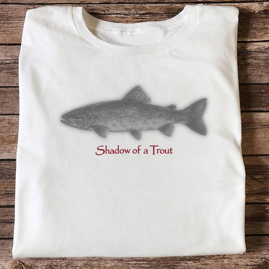 Shadow of a Trout Minimalist Trout Fishing Graphic T-Shirt
