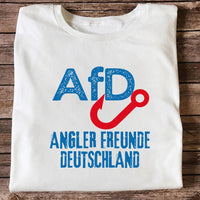 AFD Angler Freunde Deutschland Fishing Hook Graphic T-Shirt