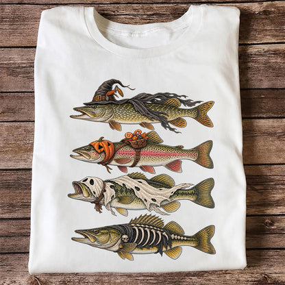 Halloween Costume Fish Freshwater Fishing Graphic T-Shirt